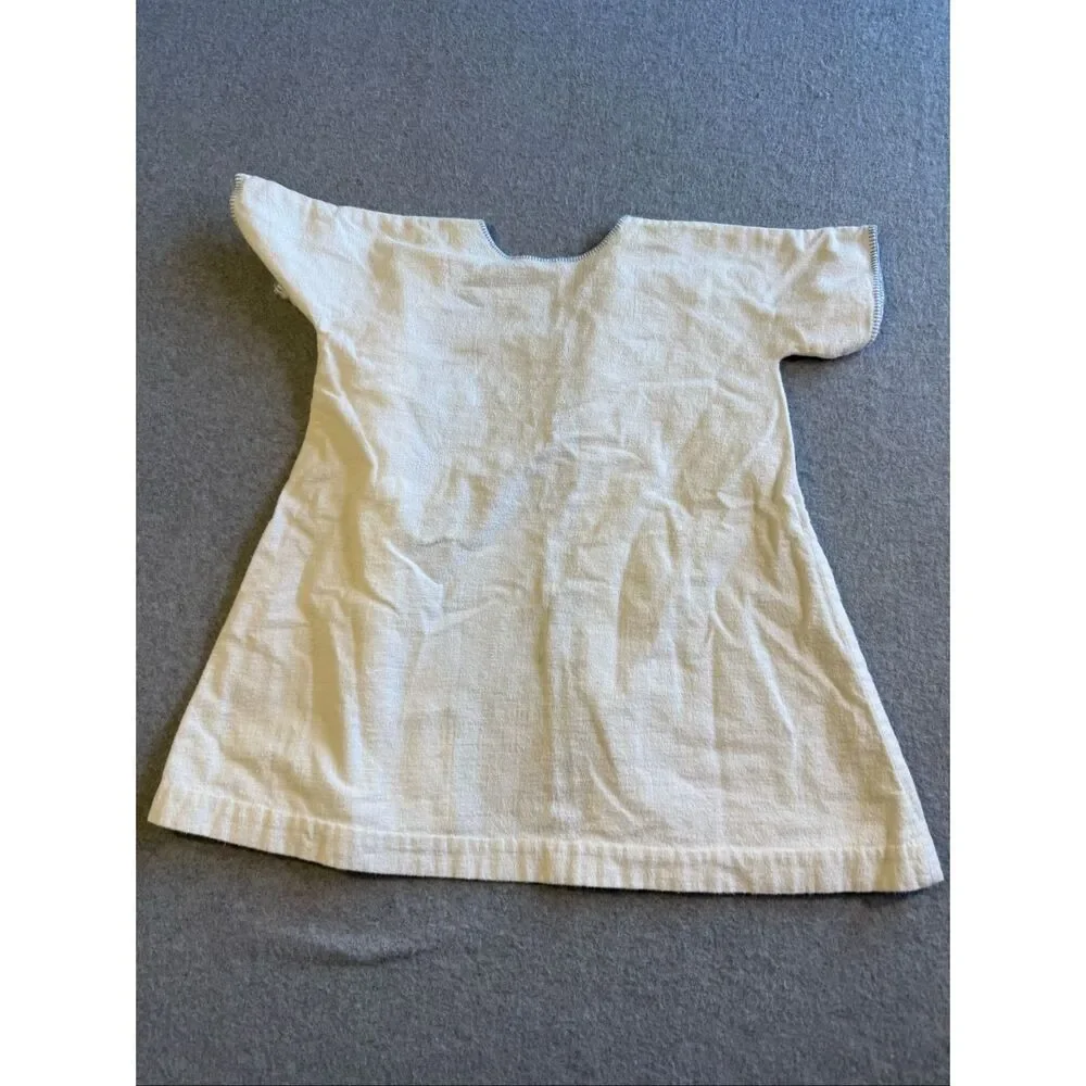 vintage handmade baby embroidered floral robe 9-12M